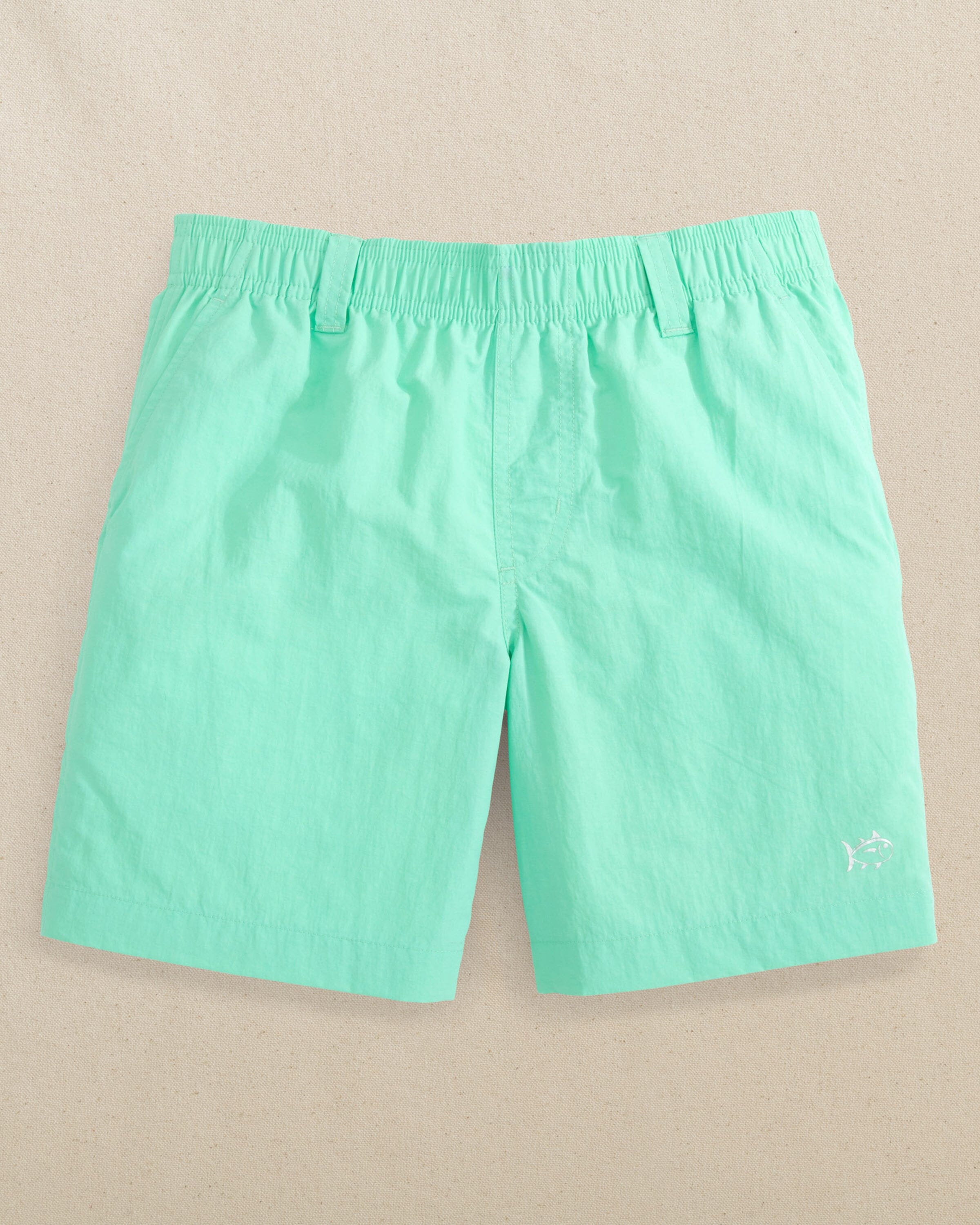 The front view of the Southern Tide Boys Shoreline Active Short by Southern Tide - Gulf Shores