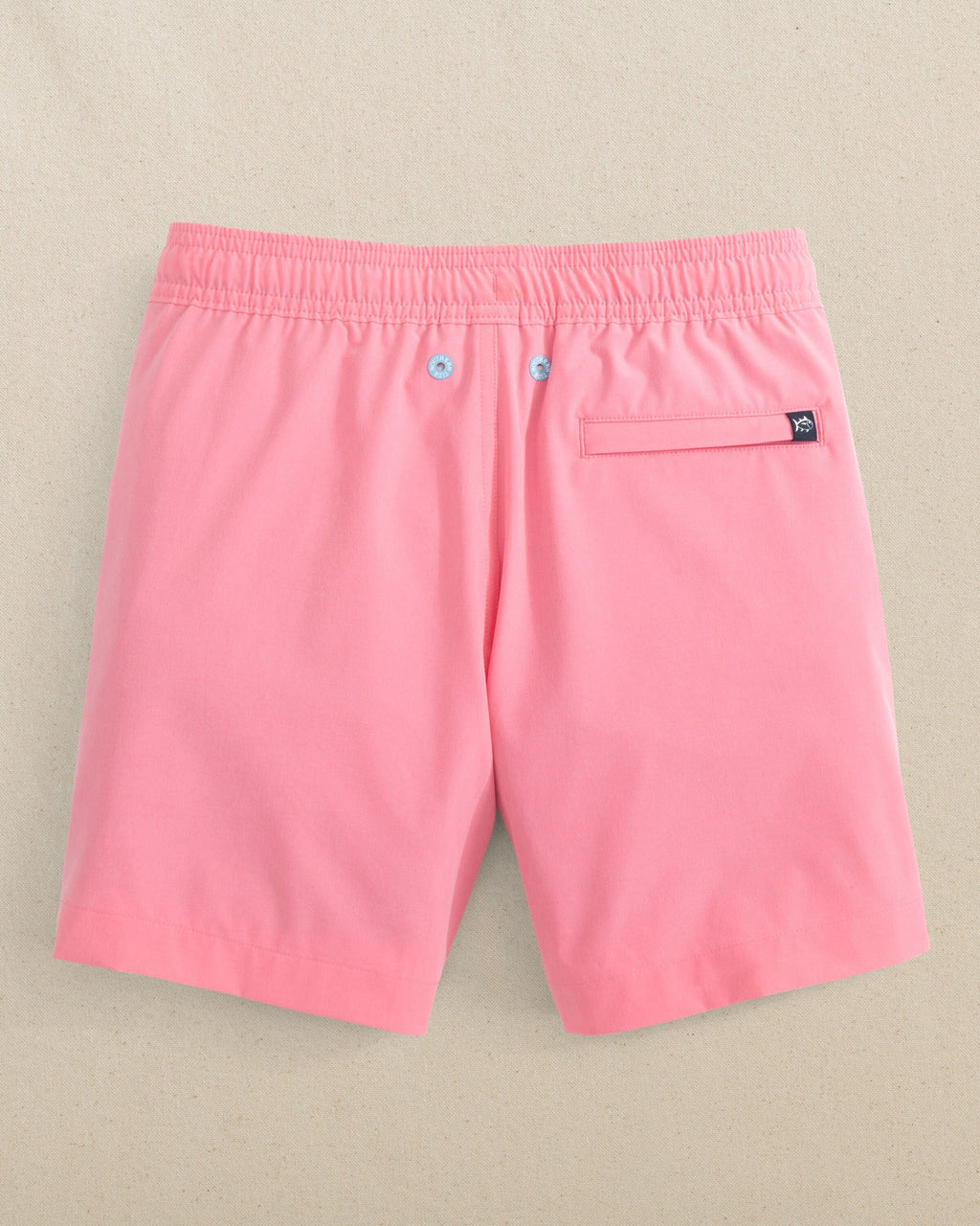 Boys Solid Maritime Swim Trunk - Sea Pink