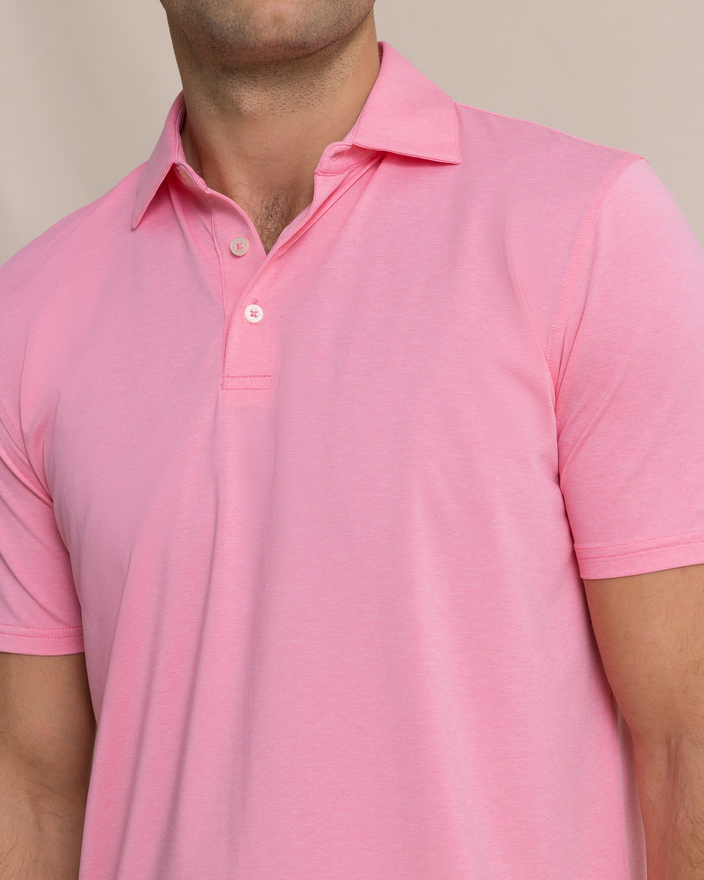 Coastal Breeze® Heather Performance Polo - Heather Sea Pink