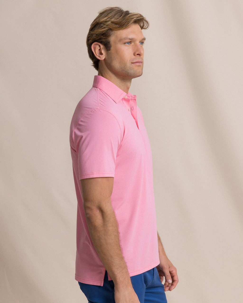 Coastal Breeze® Heather Performance Polo - Heather Sea Pink