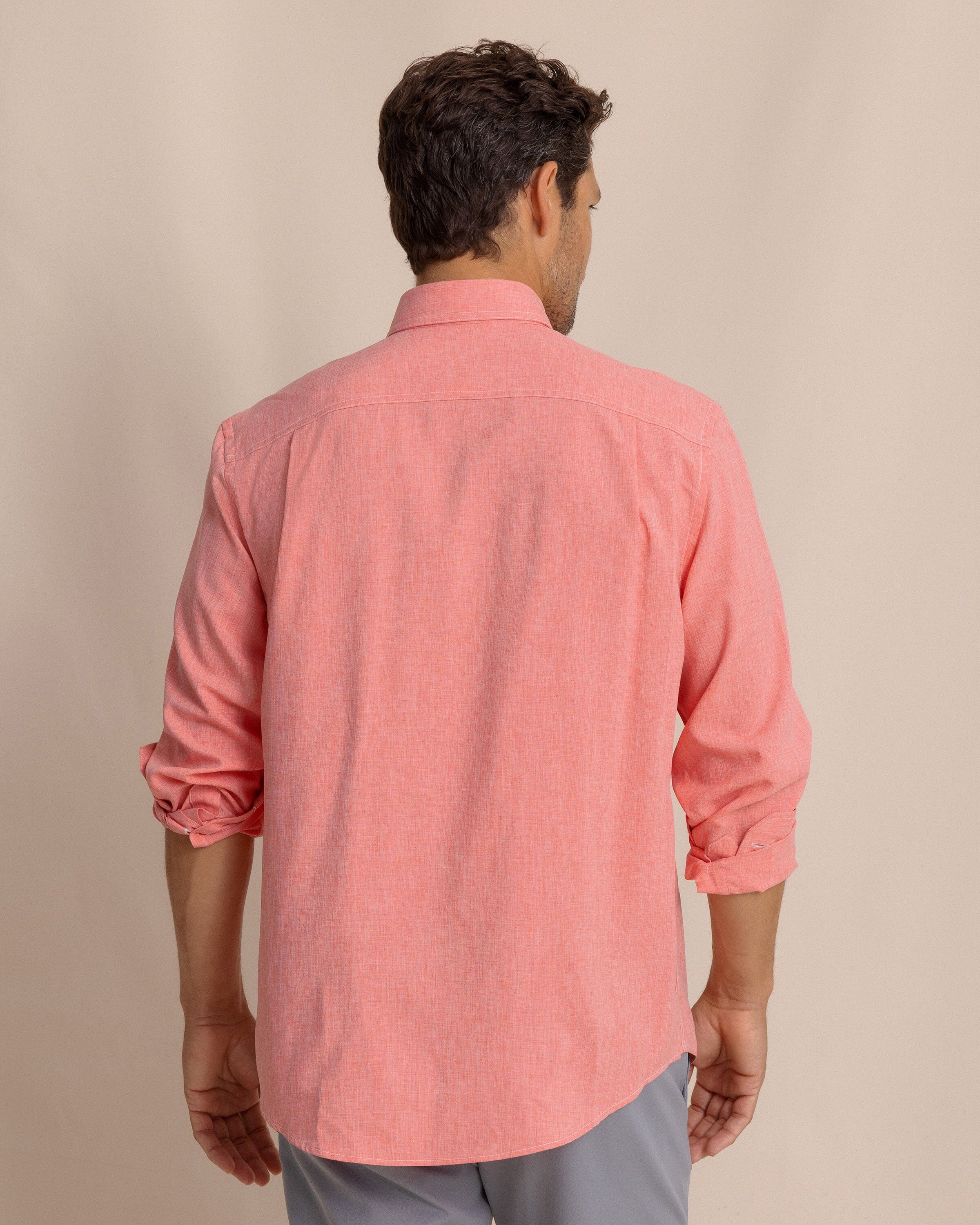 Southern Tide Dock Shirt - Sunkist Coral